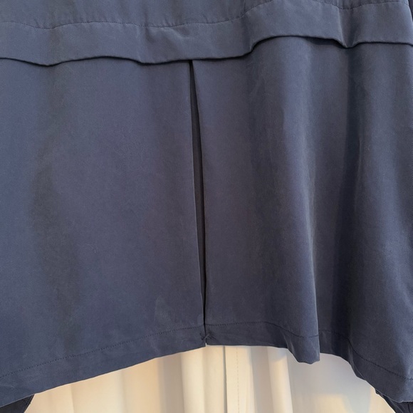 Joan Vass Open Front Navy Drape Blazer Lyocell Women’s XL - Picture 6 of 7